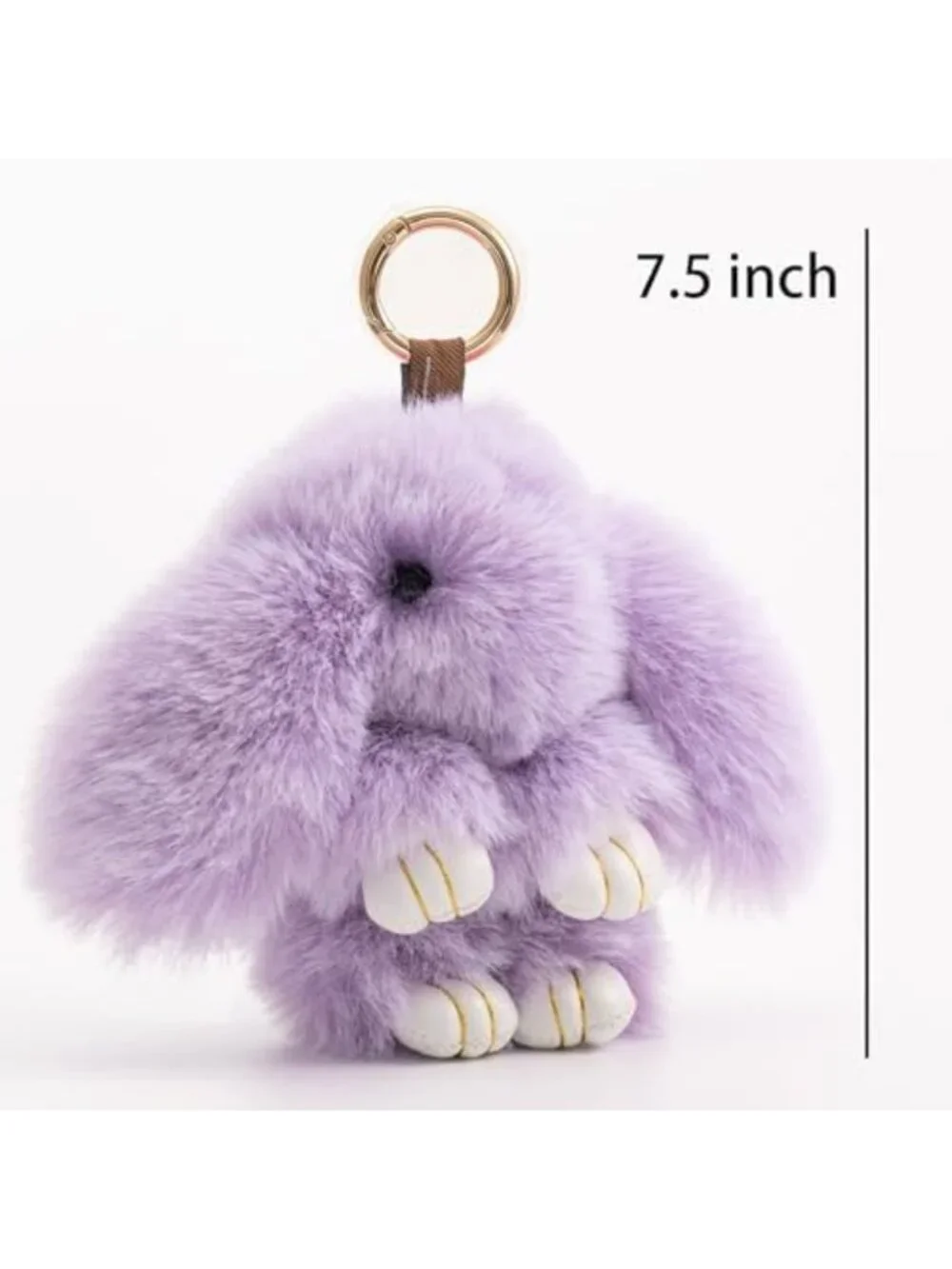 Cute Plush Bunny Keychain Set | Stuffed Animal Rabbit Bag Charms | 2PCS